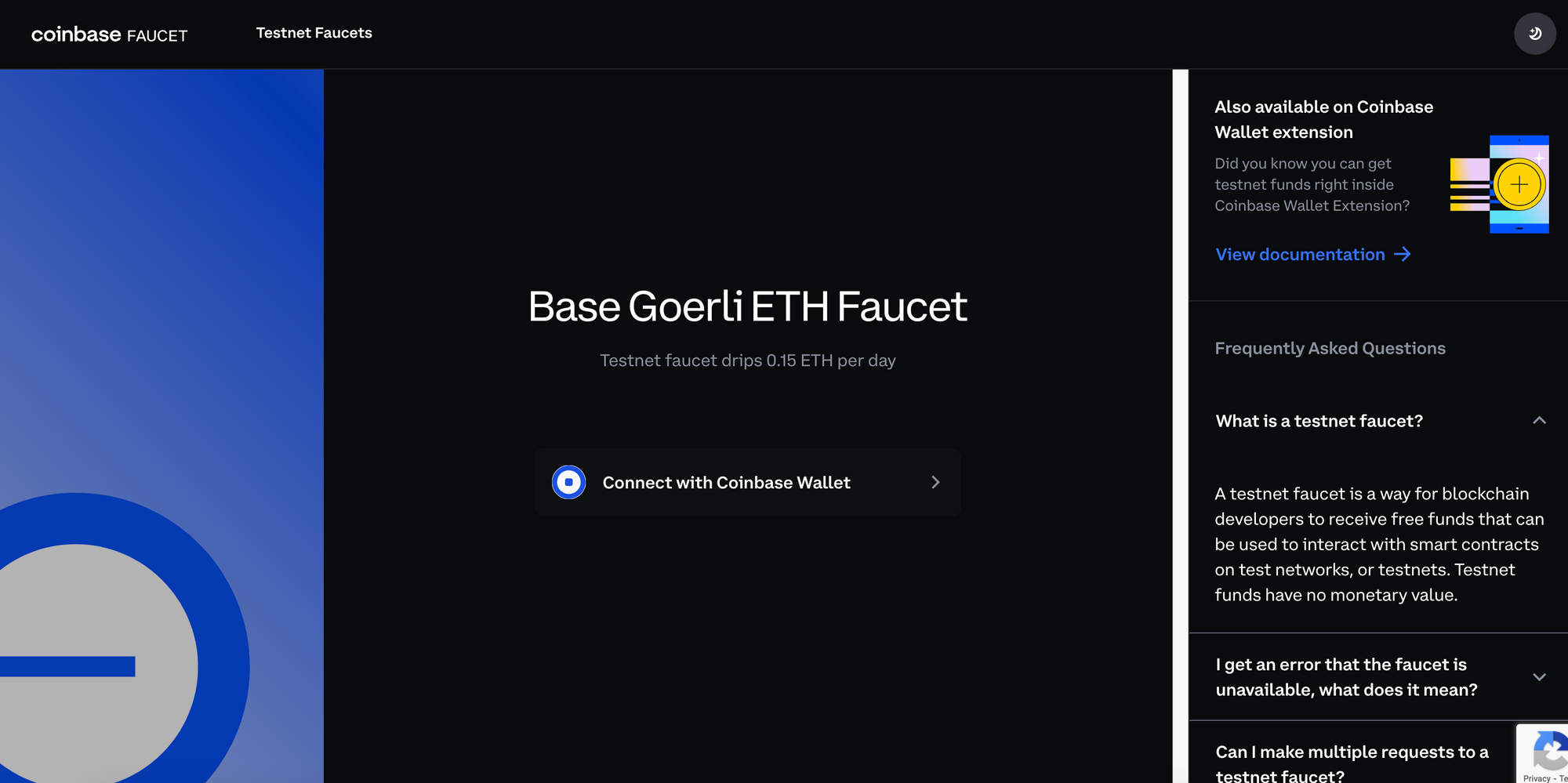 Base Goerli ETH Faucet | Coinbase