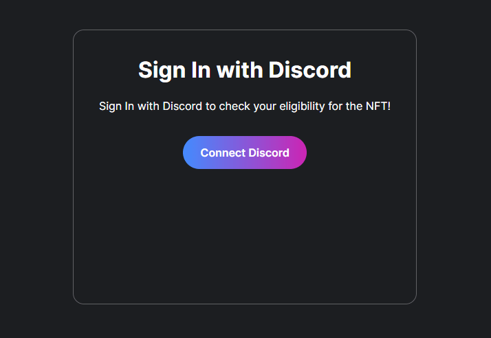Sign in with Discord