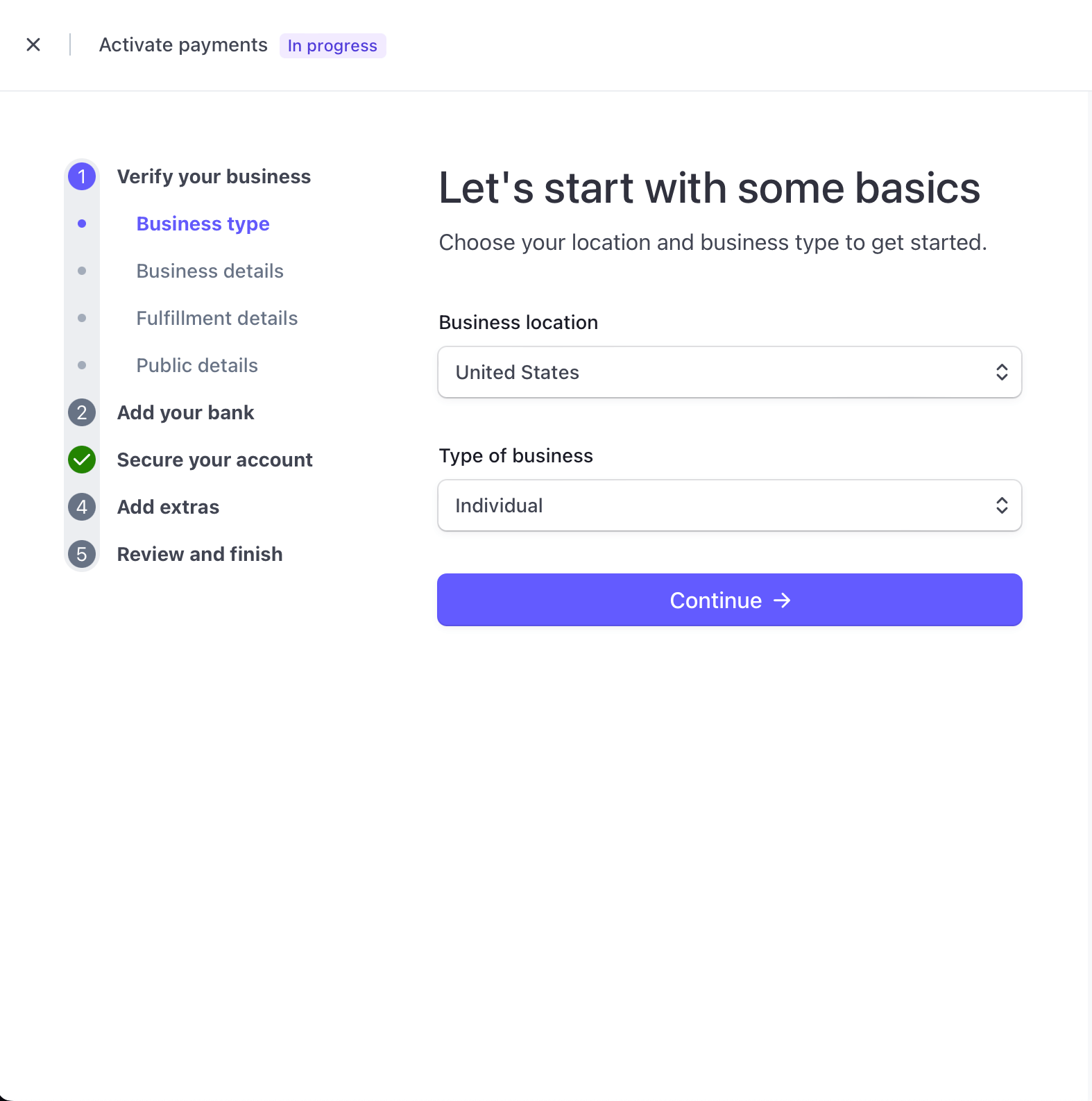 Verify your stripe account to accept real money