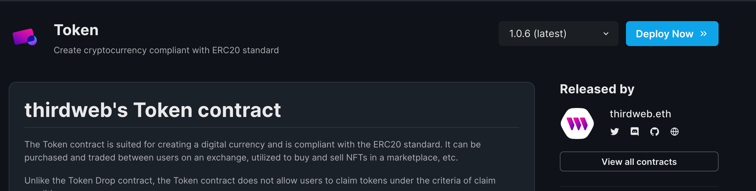 Deploy the Token Contract