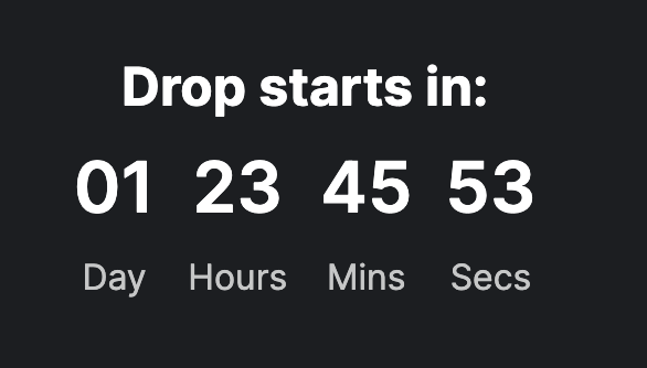 Drop countdown