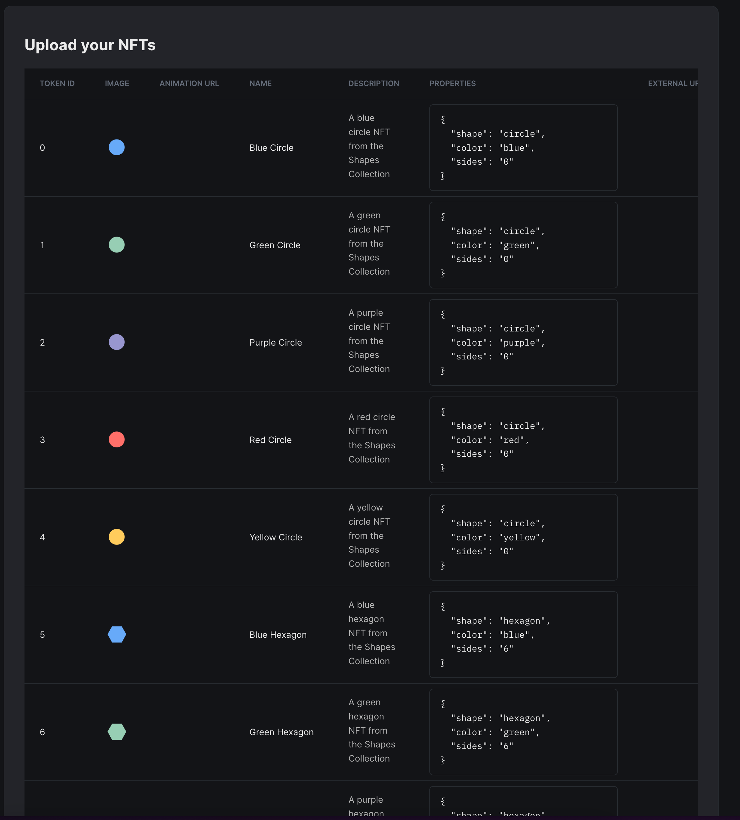 Preview your NFTs and upload!