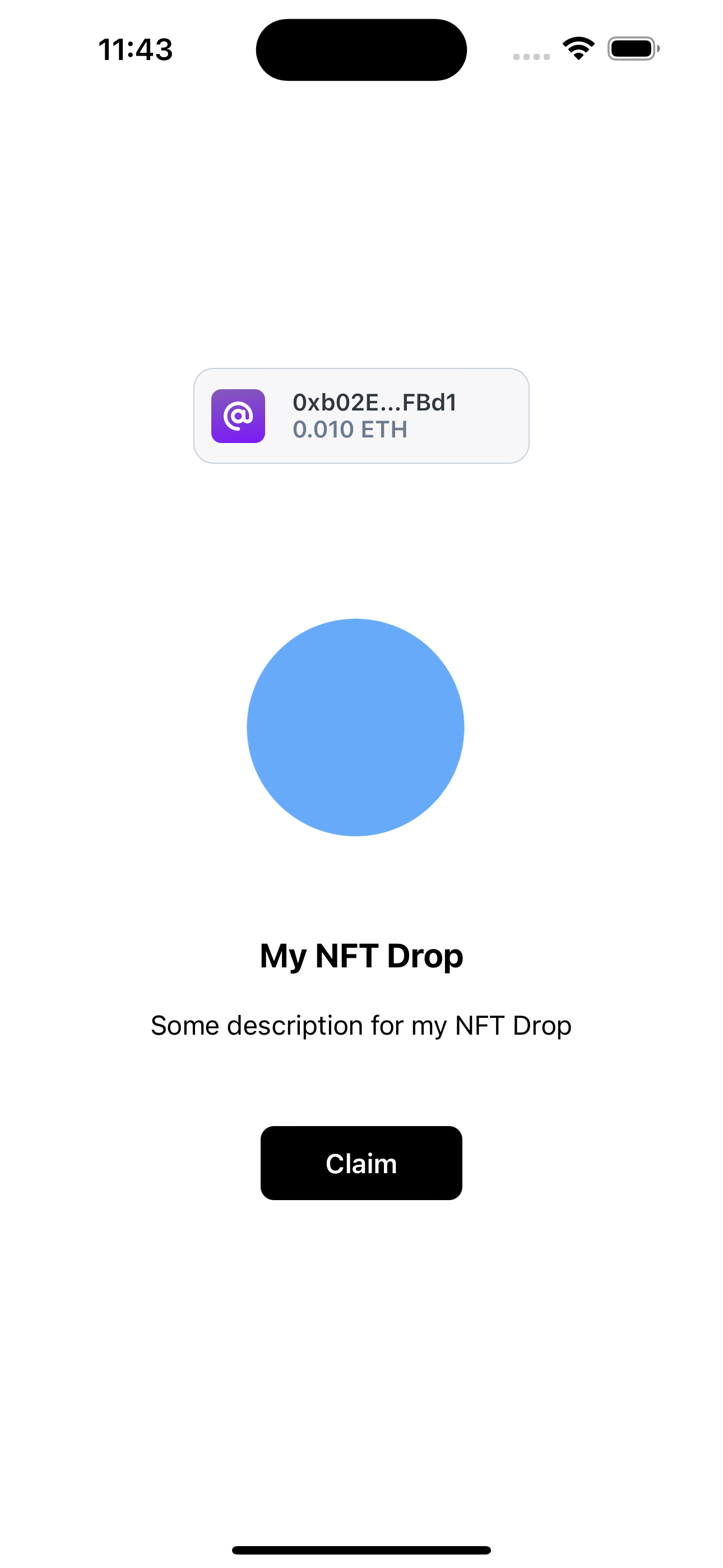NFT claim app!