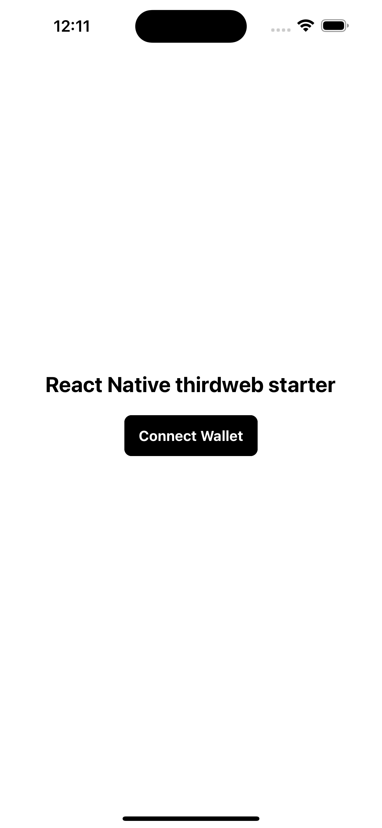 React native thirdweb starter