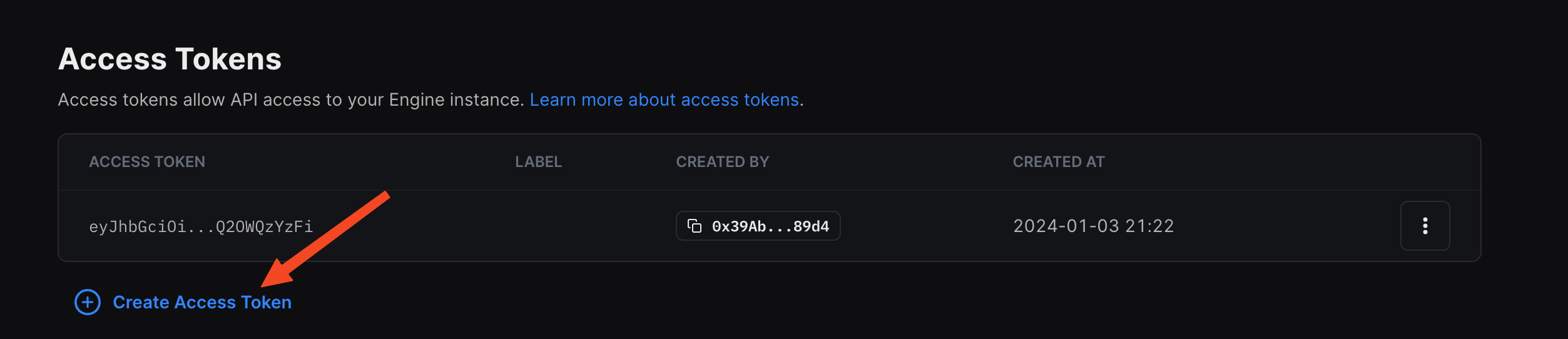 Create an Access token