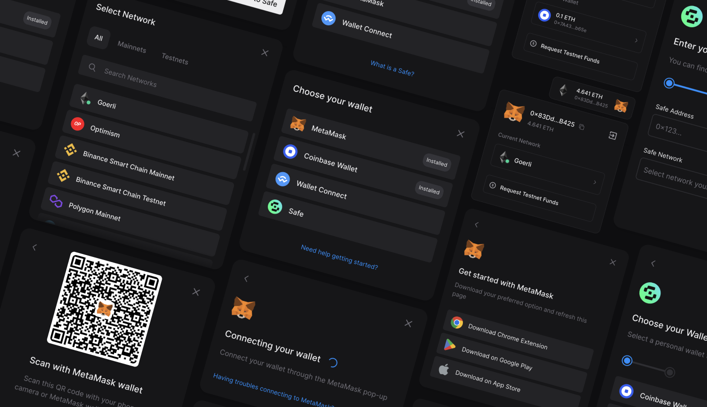 New Connect Wallet UI on Dashboard