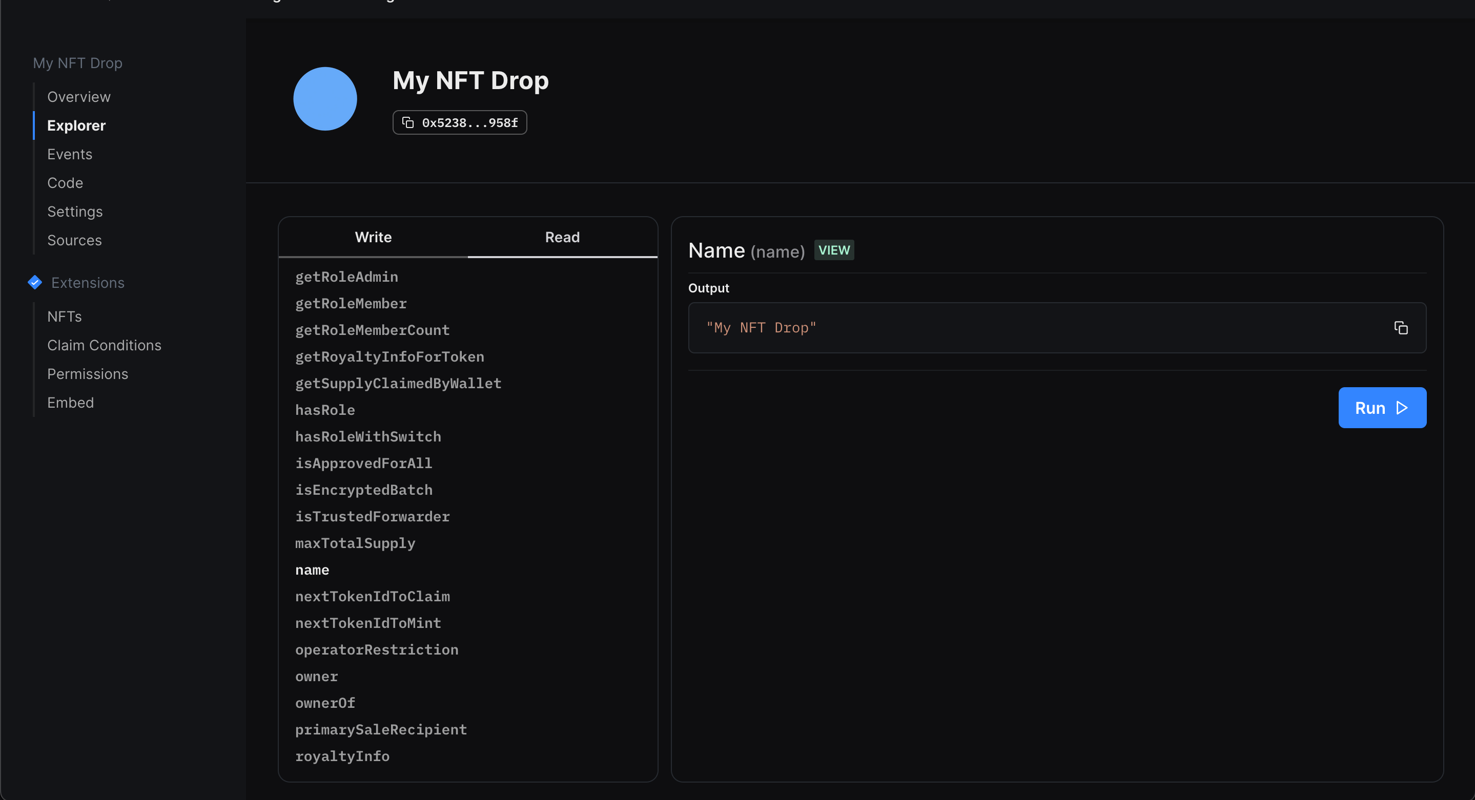 ethereum contract explorer