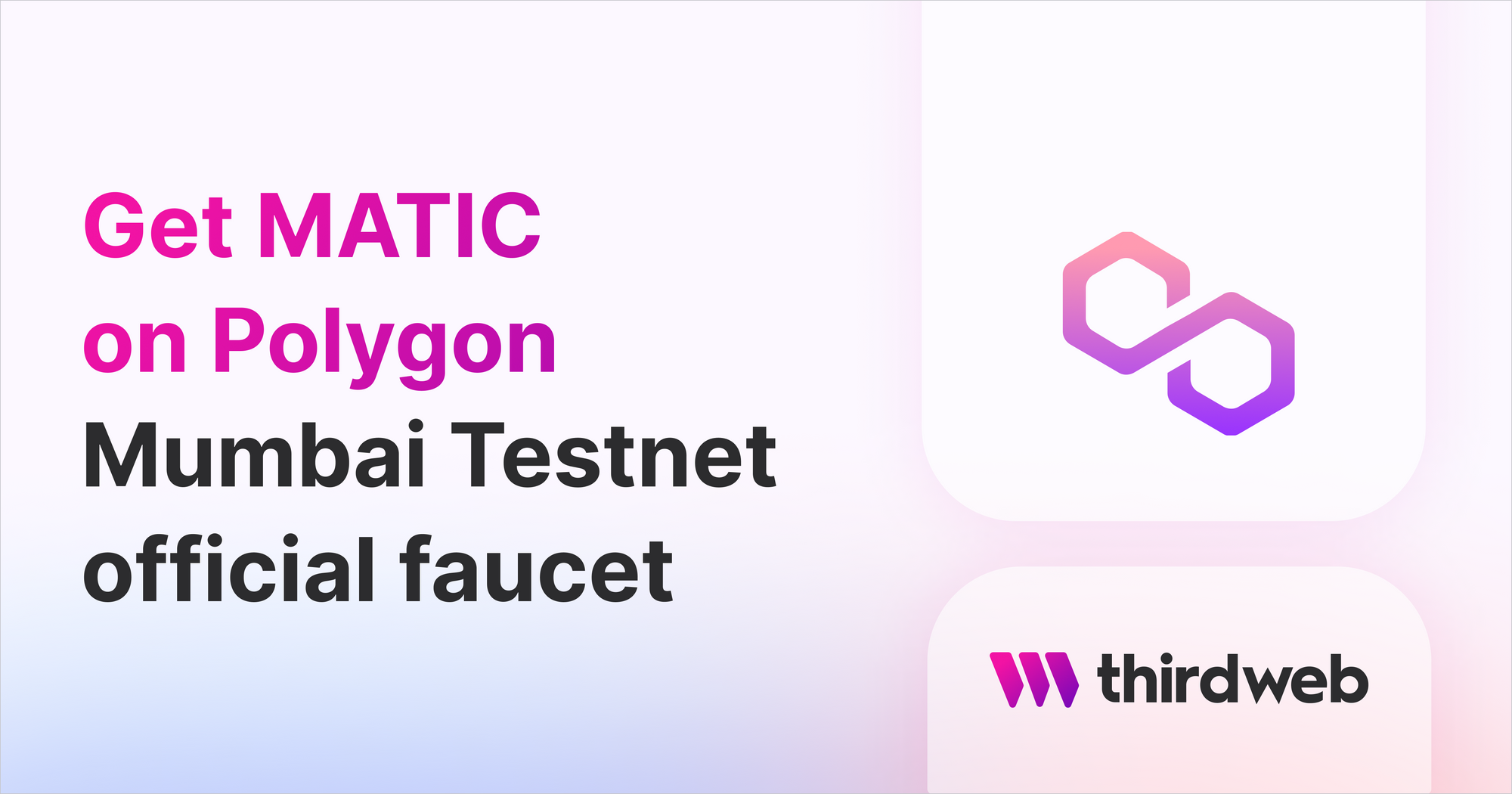 Get MATIC on Polygon Mumbai Testnet official faucet