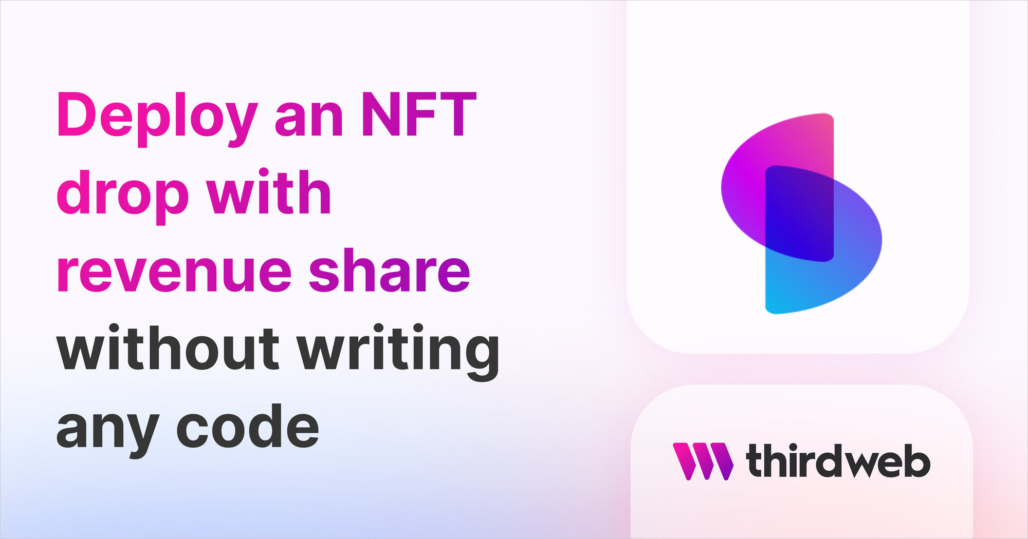 Deploy an NFT Drop with Revenue Share