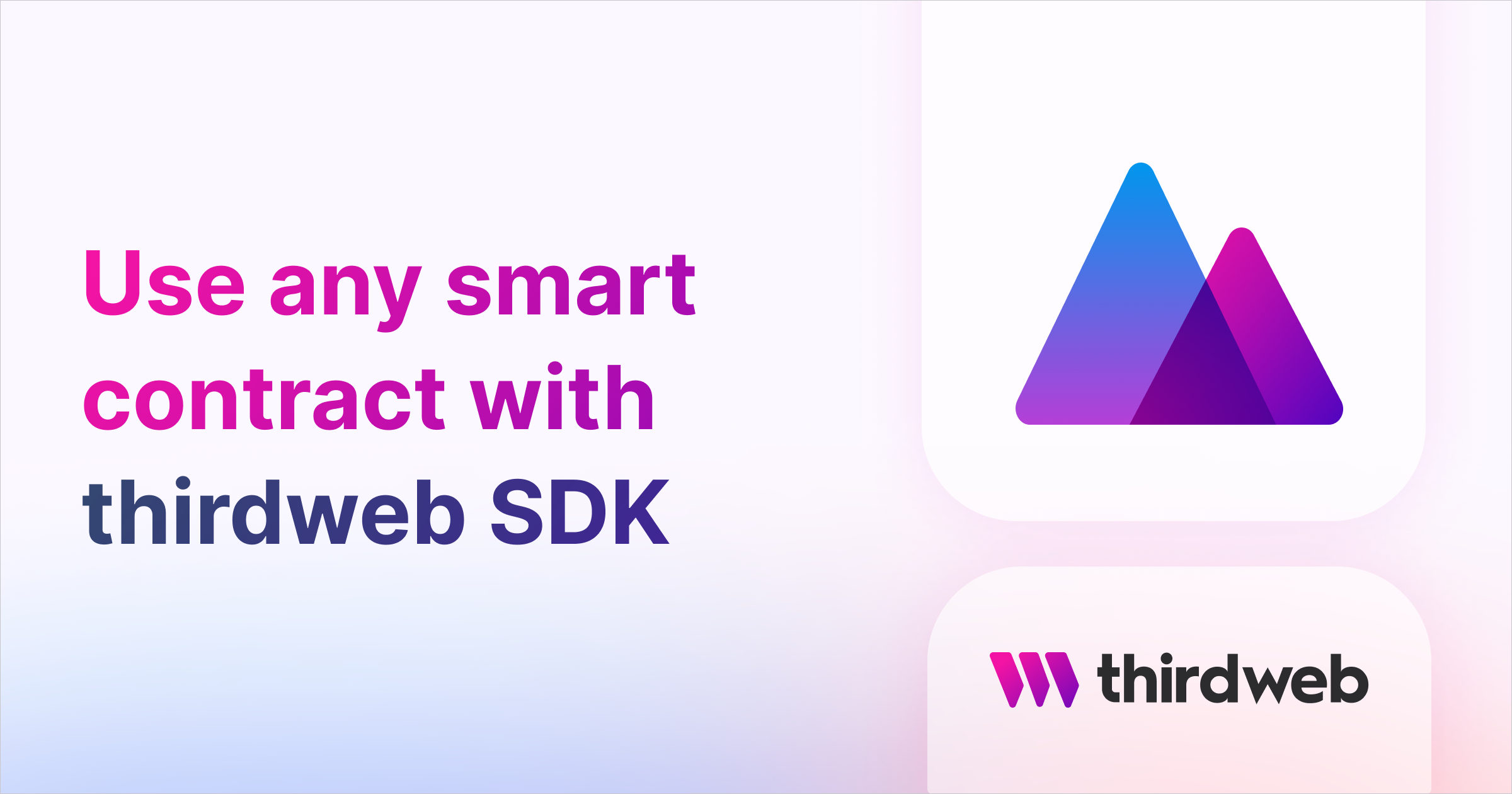 Interact with Any Smart Contract in the SDK using ABIs
