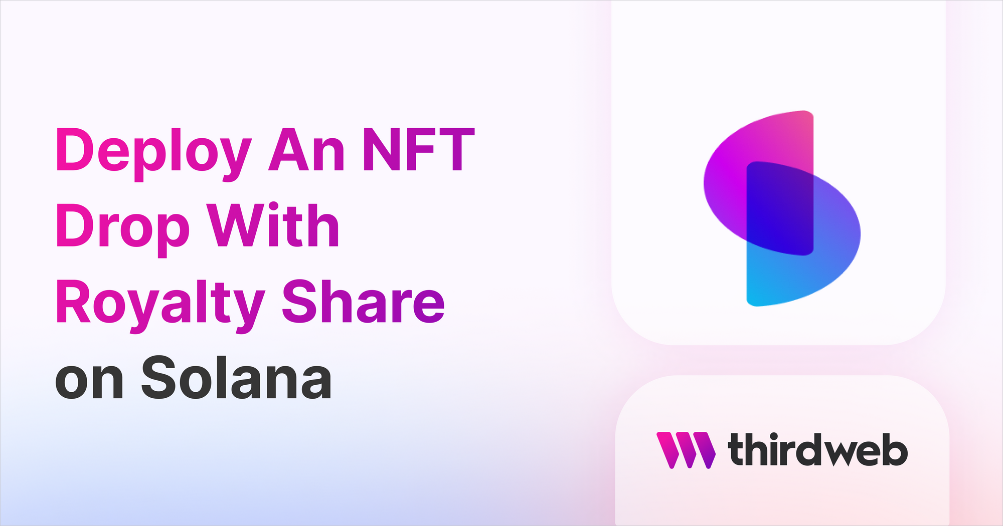 Create A Solana NFT Drop With A Royalty Share/Split