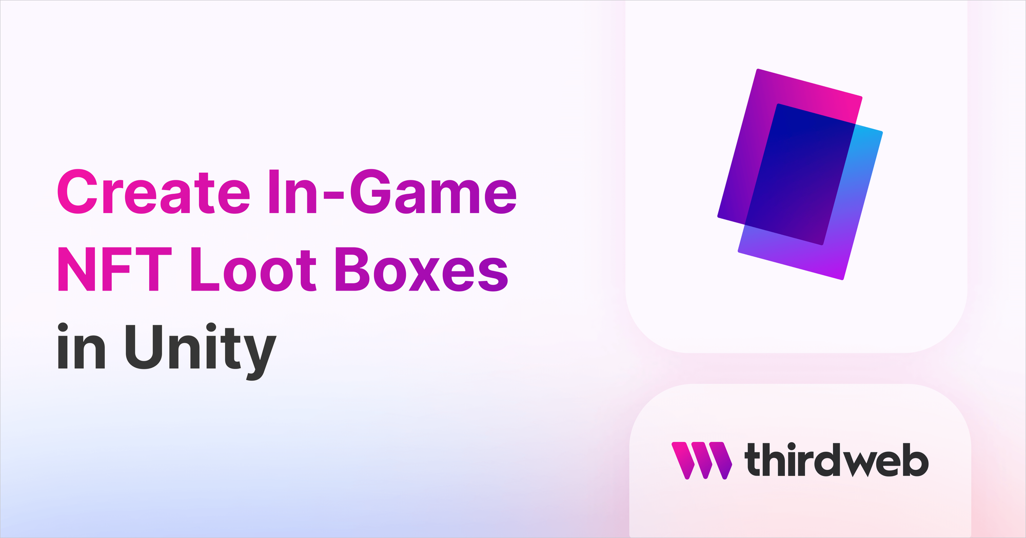 Create In Game NFT Lootboxes in Unity