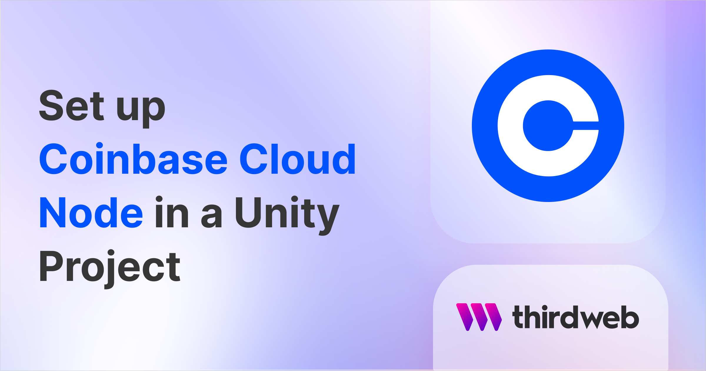 Set Up Coinbase Cloud Node In Your Unity Project