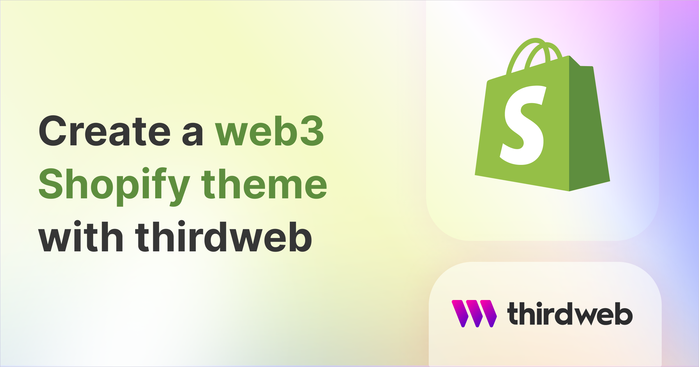 Create a Shopify theme with thirdweb - thirdweb Guides