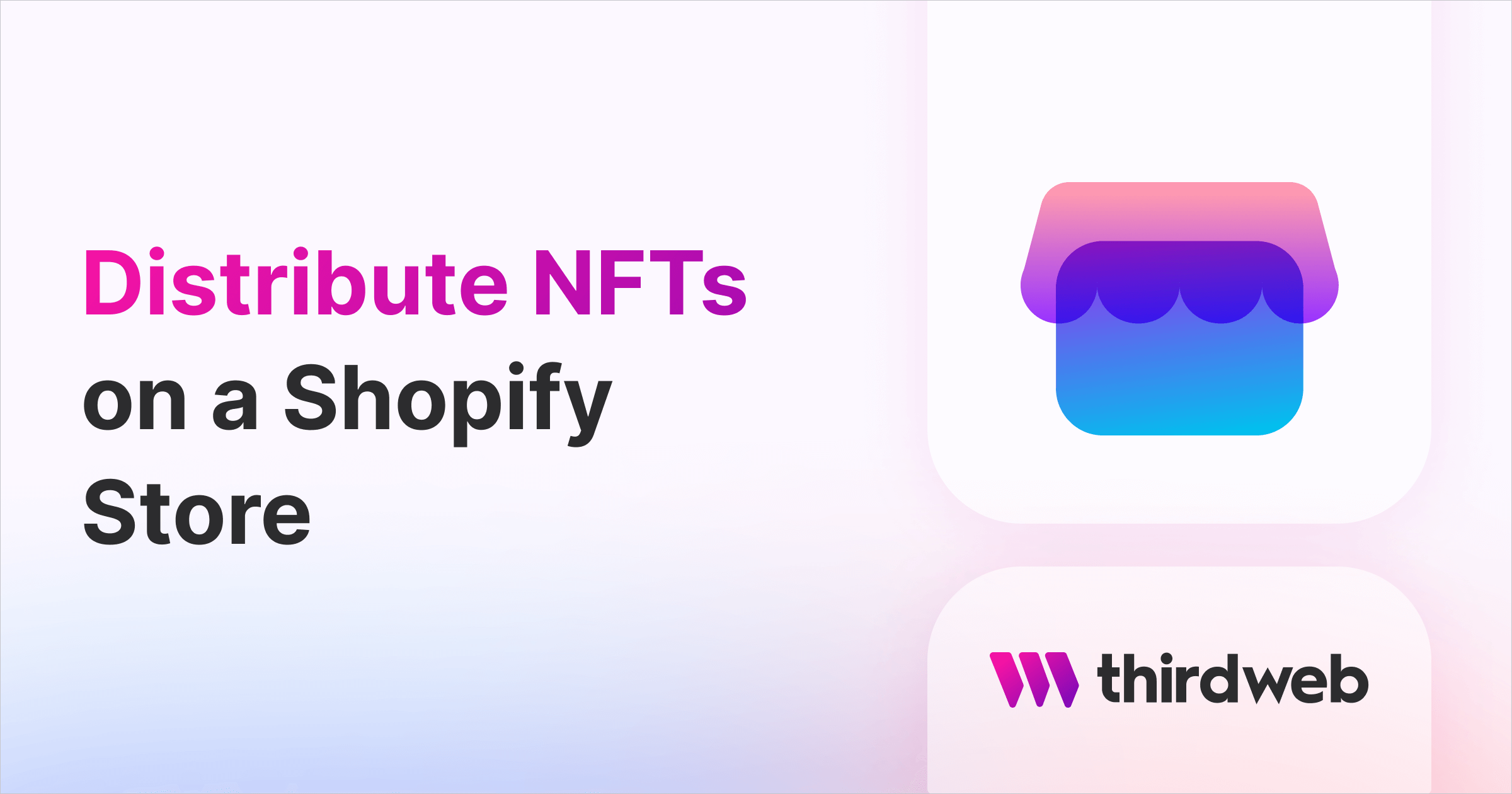 Distribute NFTs on a Shopify Store