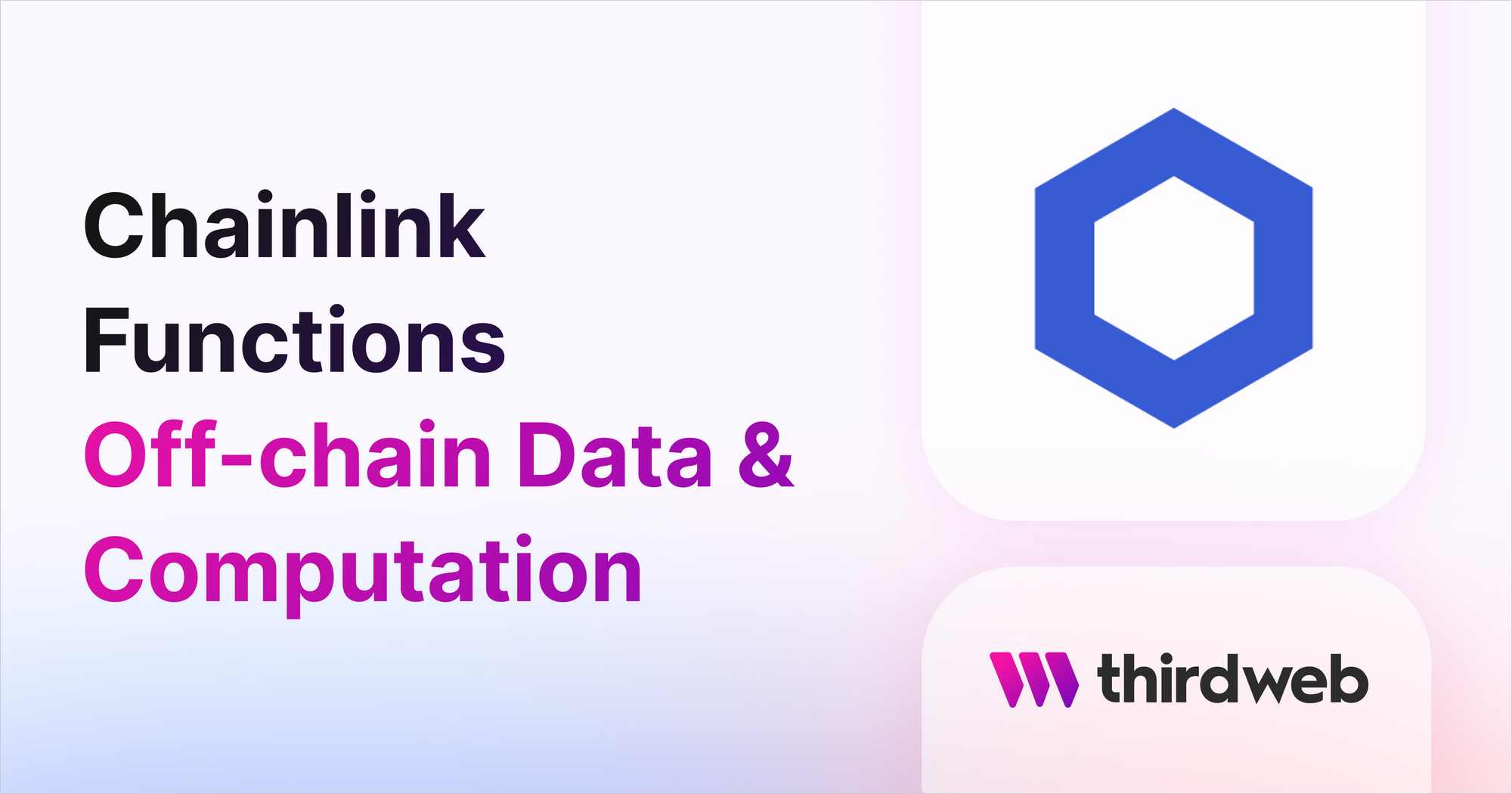 OffChain Data and Computation with Chainlink Functions