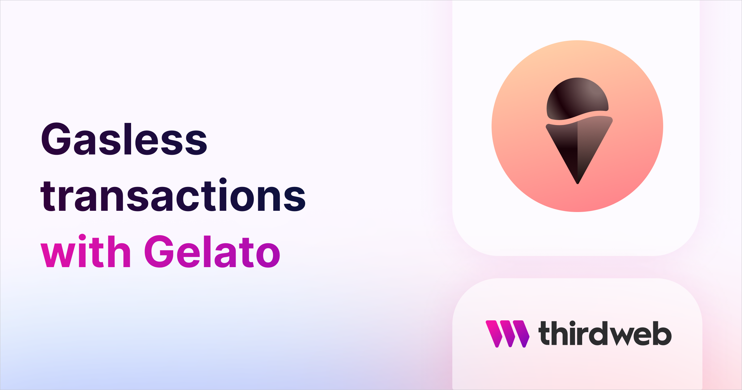 Going Gasless and sponsoring transactions with Gelato