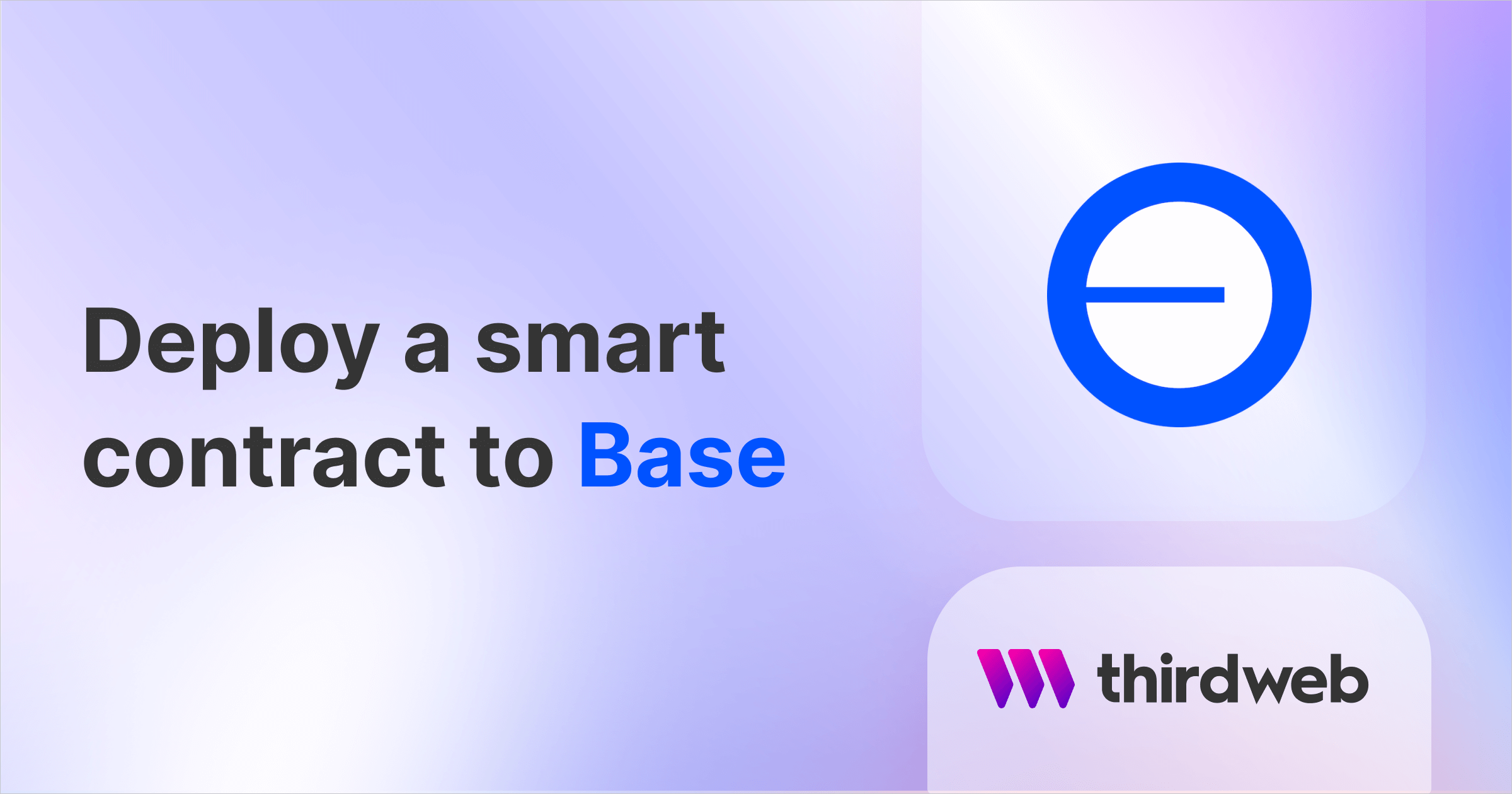 Deploy a smart contract on Base
