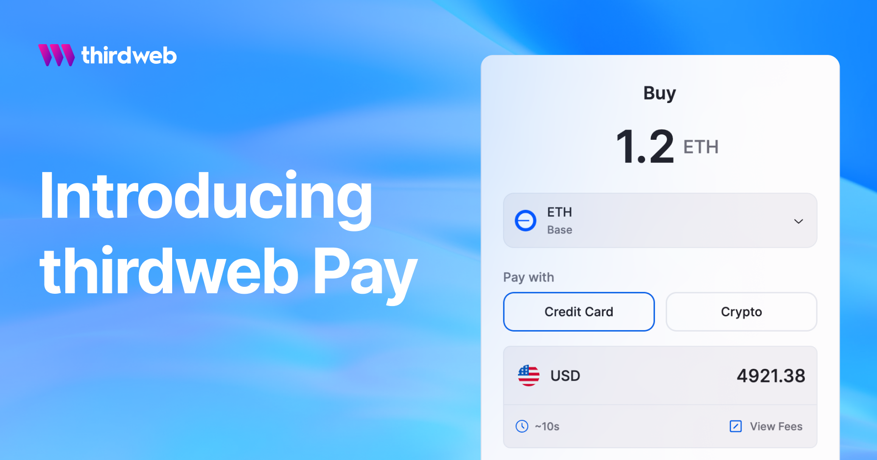 Introducing thirdweb Pay