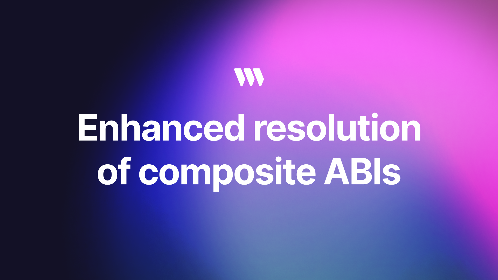 Enhanced resolution for contracts with composite ABI