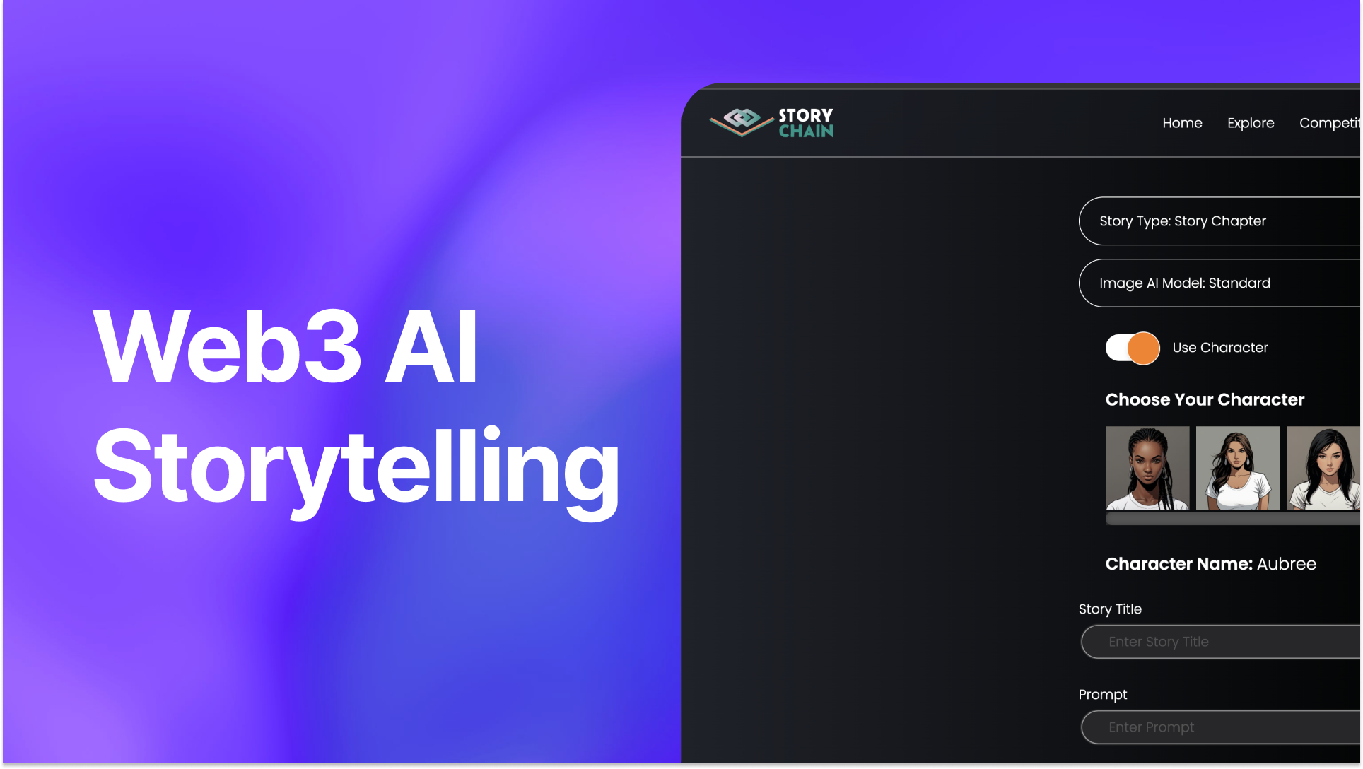 StoryChain: Bridging Web2 and Web3 Through AI-Powered Storytelling