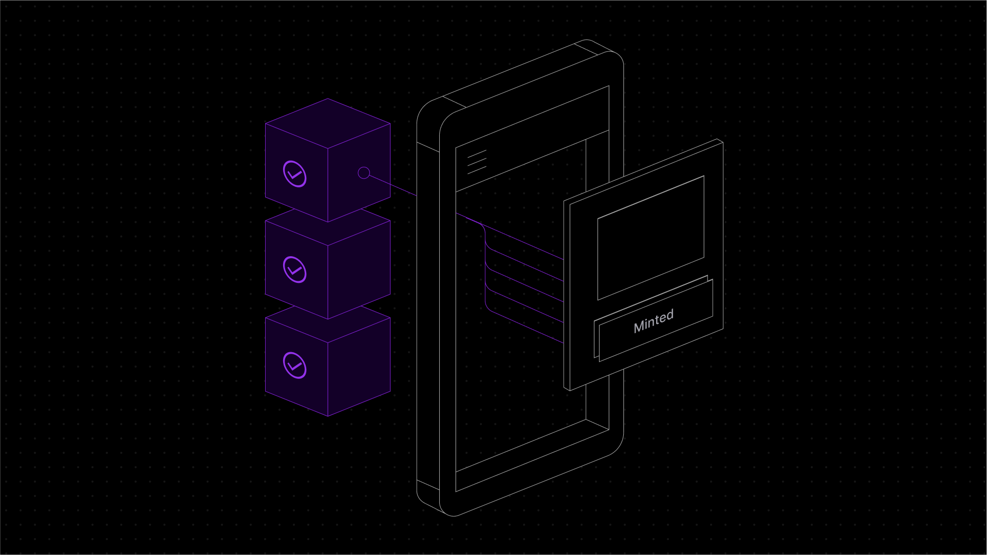 thirdweb Engine graphic with organized blocks