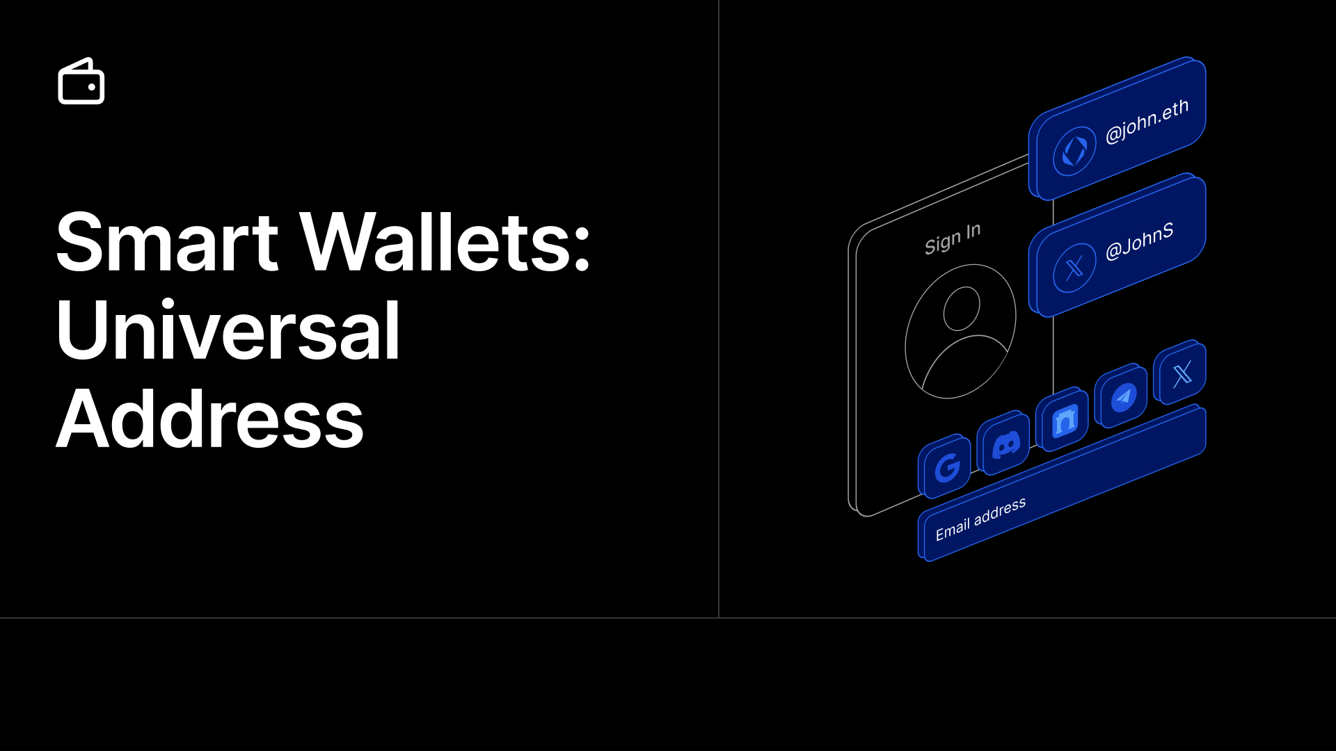 Universal Smart Wallet Addresses