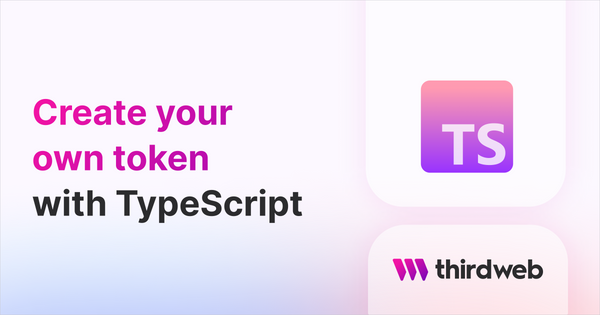 Create an ERC20 token with TypeScript