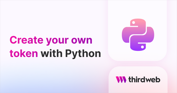 Create an ERC20 Token with Python