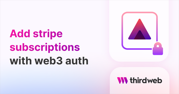 Accept Stripe Subscription Payments For Your Web3 App