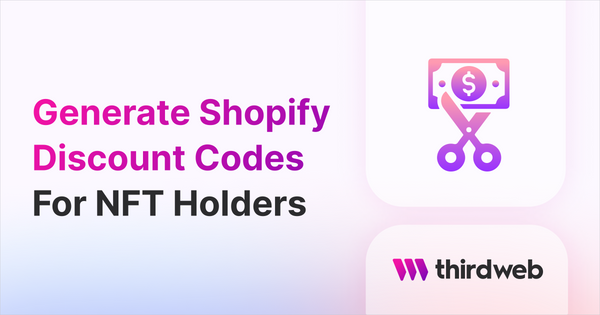 Generate Shopify Discount Codes For NFT Holders