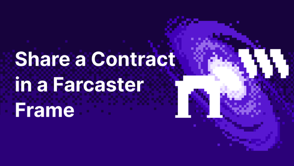 How to Share a Smart Contract in a Farcaster Frame