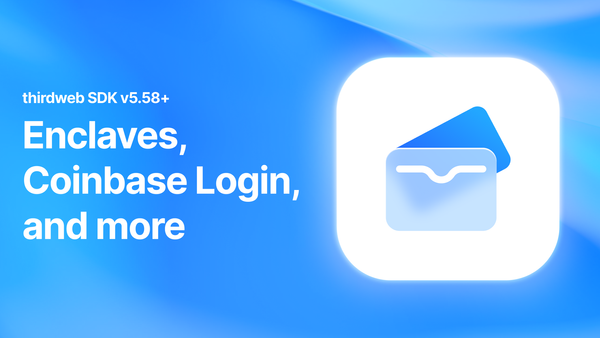 Enclave Wallets, Coinbase Login, and So. Much. More.
