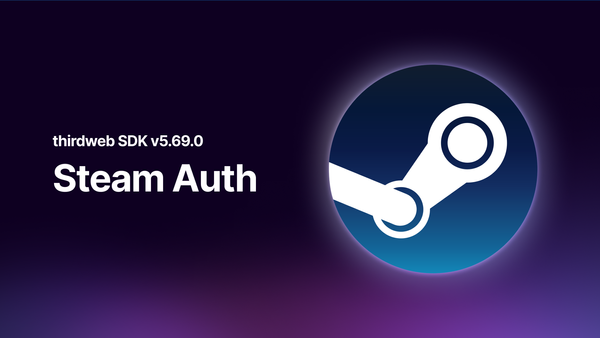 Super Nintendo, Sega Genesis: Steam Auth Now Available in the thirdweb SDK