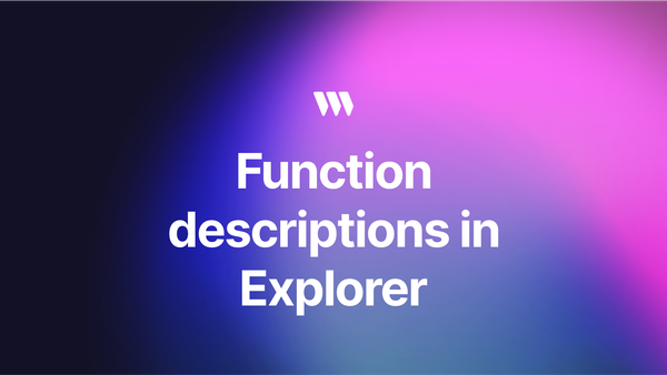 [Beta] Function description in thirdweb Explorer