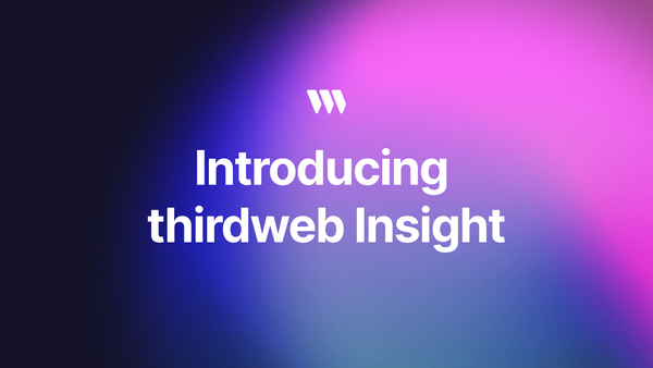 thirdweb Insight Beta Release