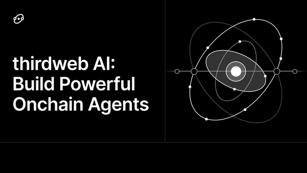 thirdweb AI v0.1 - Build Powerful Onchain Agents